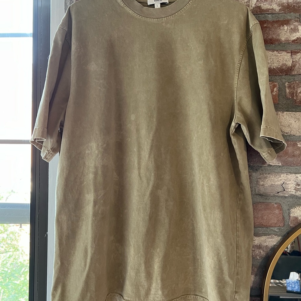 Agolde Tan Short Sleeve Tee